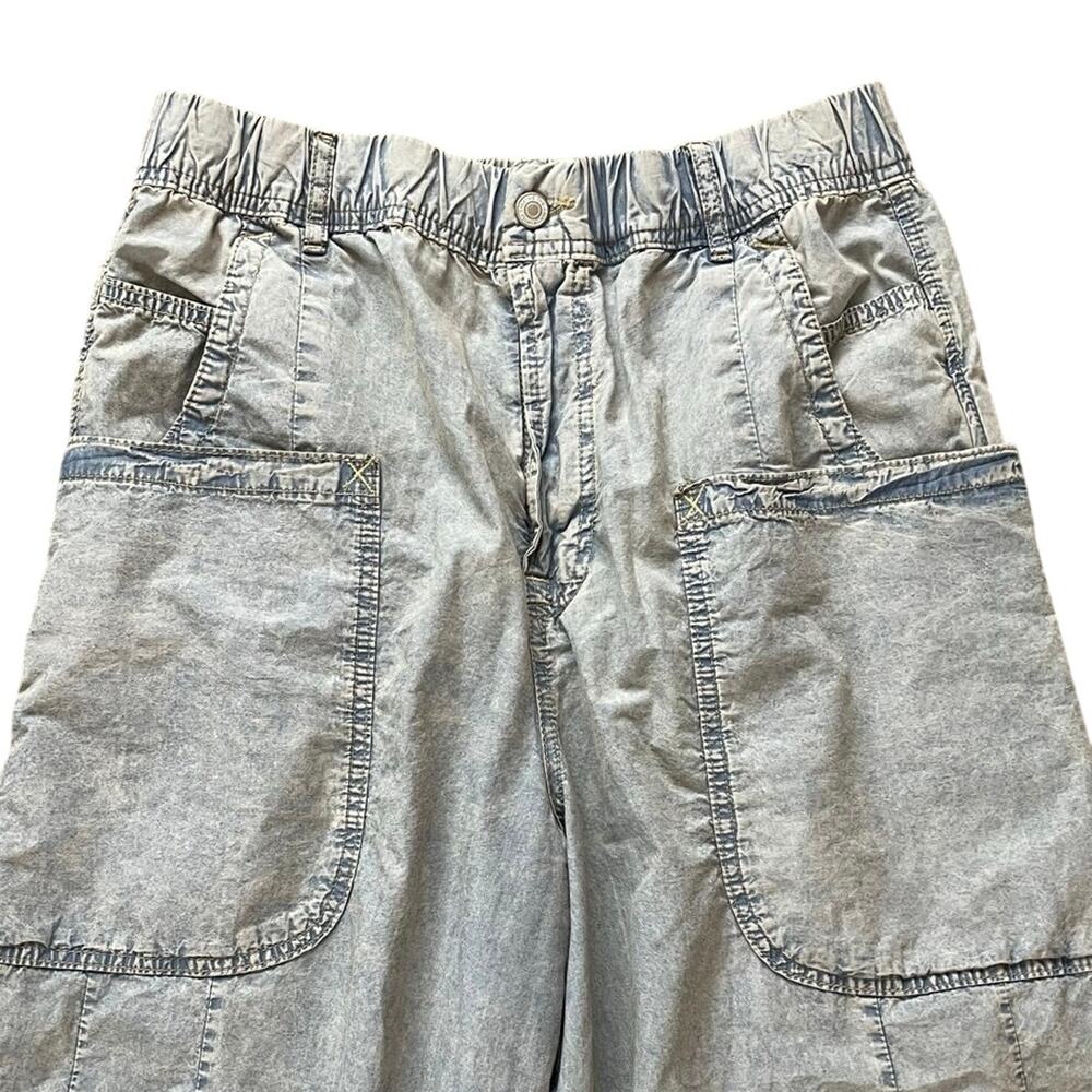 We the Free Shibuya Pull On Wide Leg Slouchy Smock Waist Jeans Size S Baggy Boho - Picture 3 of 8